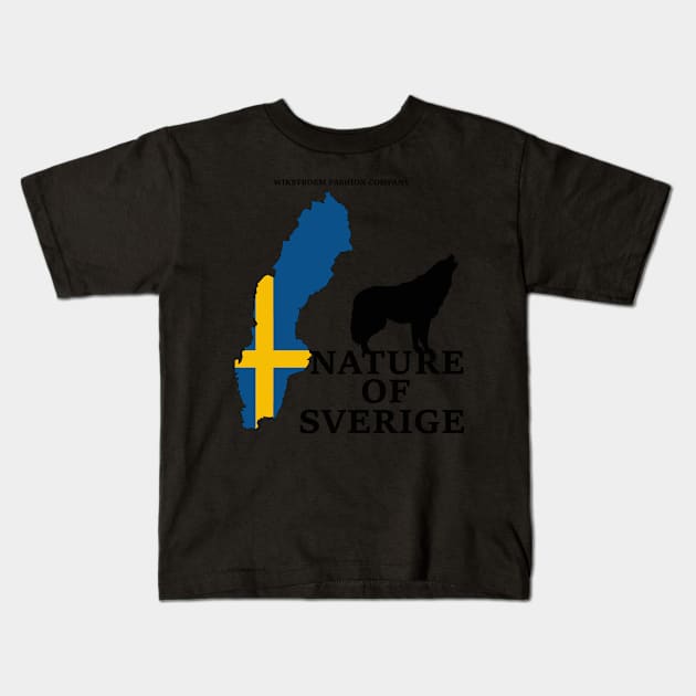 Sweden Scandinavia Europe Vacation Travel Kids T-Shirt by Wikstroem